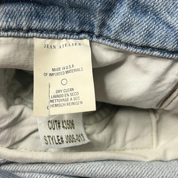 JEAN ATELIER Flip in the Sky High Rise‎ Straight Leg Jeans Size 28 Vintage Wash - Picture 16 of 16